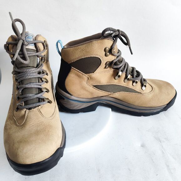 Timberland Womens Hiking Boots Size 10 M Chocorua Beige Trail Waterproof Outdoor - Picture 6 of 10